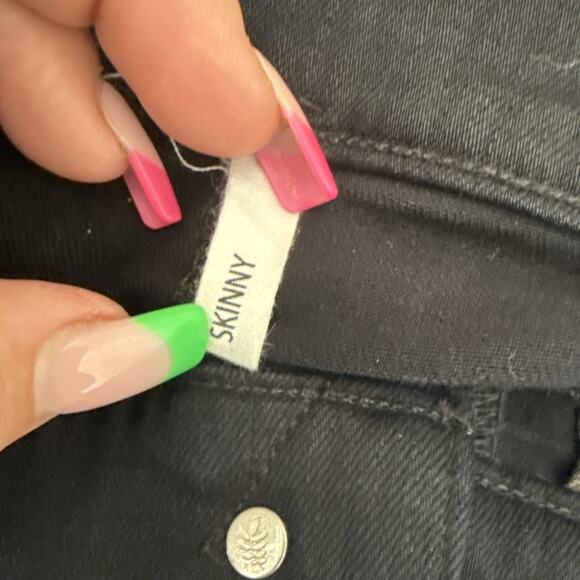 Rag & Bone Skinny Jeans Womens size 28 Coal Black 30 Inseam Stretch Denim Pants - Picture 7 of 10